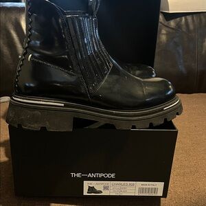 Men's Black Leather Boots